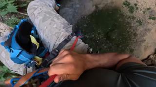 Girme çıkamazsın dediler! Fenomen isim 90 metre derinliği olan obruğa indi! 