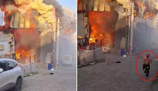 6 kişi yaşamını yitirmişti, alevlerin arasından yarı çıplak çıkıp geldi