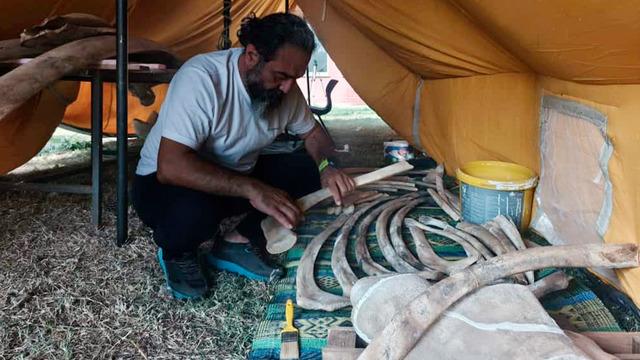 Toprak altından çıkarıldı, yapboz gibi birleştiriliyor! Yapımı aylar sürüyor