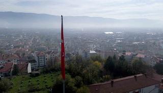 Bolu’yu sis tabakası kapladı