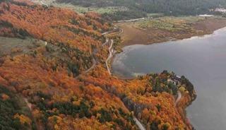 Bolu’nun doğa harikası Abant’ta ziyaretçiler akın etti