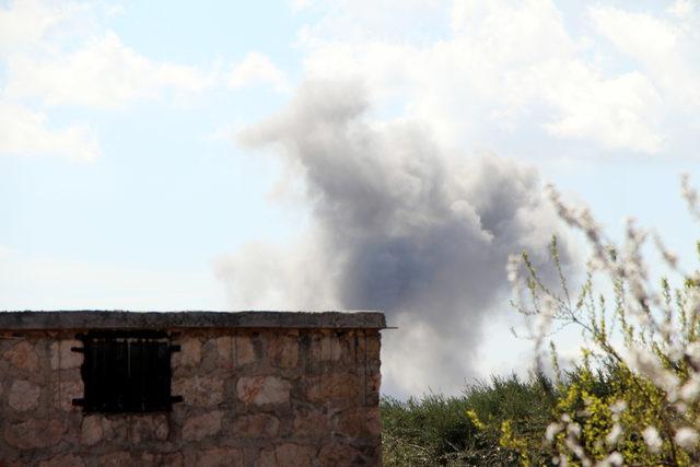 Afrin’in Meryemeyn köyüne hava bombardımanı