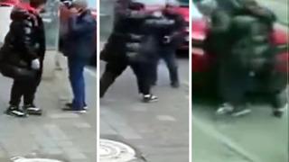 Kendisini evden çıkartan mülk sahibini darbetti; o anlar kamerada