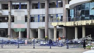 Yer: Düzce! Yıkım çalışması süren belediye binasında yangın