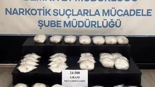 Hakkari'de 24 kilo 500 gram metamfetamin ele geçirildi