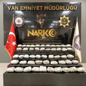 Van’da 19 kilo 660 gram uyuşturucu ele geçirildi