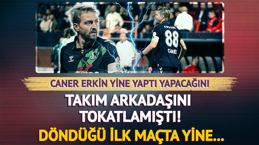 Caner Erkin'den ilk maçında yine kart!