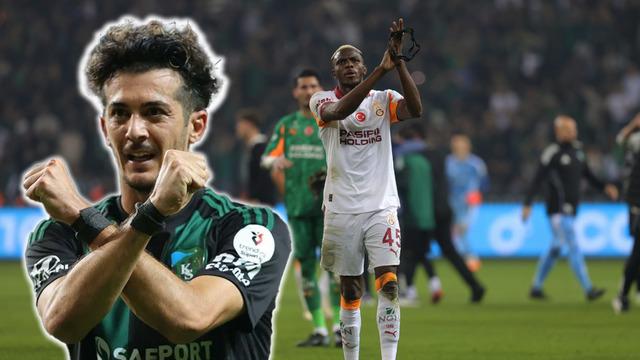 Kocaelisporlu Tayfur Bingöl'den Galatasaraylı Victor Osimhen'e gol krallığı göndermesi
