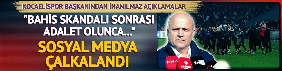 Kocalispor'dan Galatasaray galibiyeti sonrası bahis açıklaması!