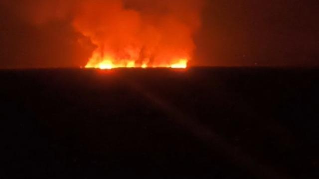 Hakkari&rsquo;de kuş cennetinde yangın 5
