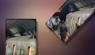 Yer: İstanbul! Metroda ilginç anlar... Önce üstüne çıktı sonra koşmaya başladı!