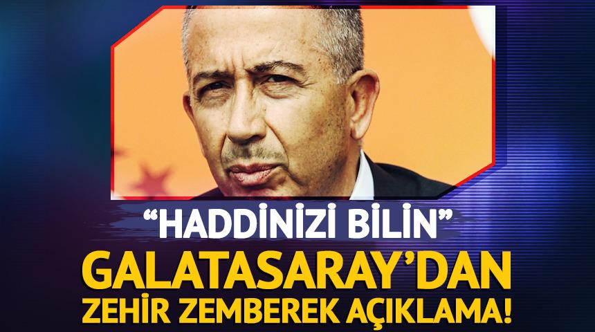 Galatasaray'dan Kocaelispor maçı sonrası zehir zemberek açıklama! "Haddinizi bilin"