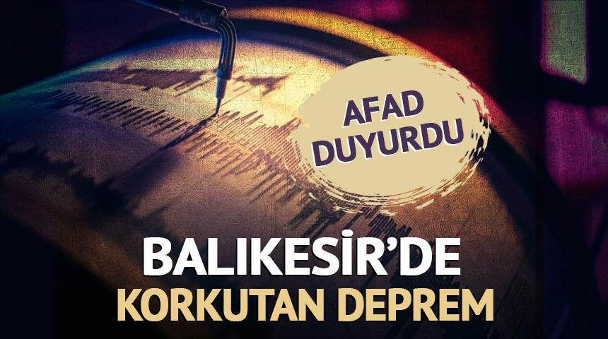 SON DAKİKA | Balıkesir Sındırgı'da 4.5 büyüklüğünde deprem!