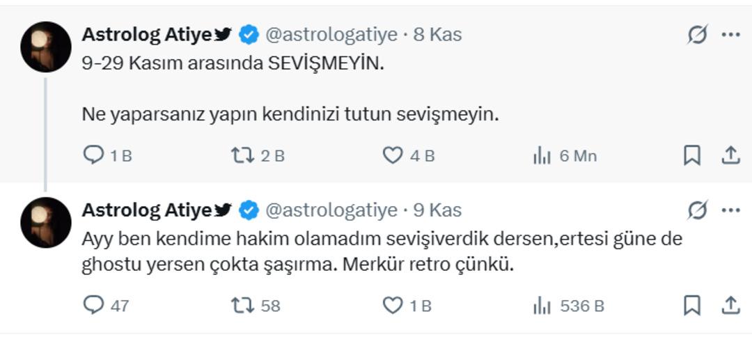 Astrolog, Merkür retrosu öncesi sosyal medyadan uyardı! Cinsel ilişki uyarısı olay oldu 2