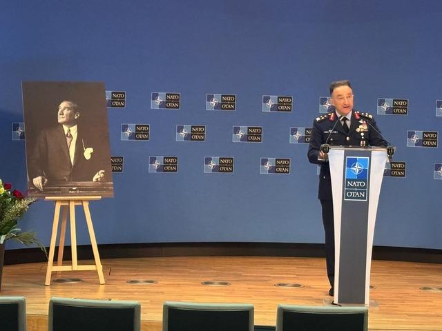 Büyük Önder Atatürk, ebediyete intikalinin 87. yılında NATO da anıldı 1