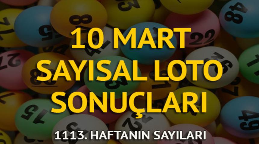 Sayısal Loto sonuçları 10 Mart: Milli Piyango Sayısal Loto 1113. hafta sonucu belli oldu!