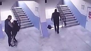 Manisa'da akılalmaz olay! Okul müdürü, otizmli öğrenciyi merdivenlerden itti