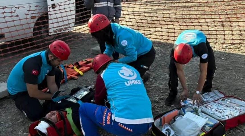 Tavşanlı&rsquo;da maden kazası tatbikatı