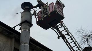 Antakya’da baca yangını