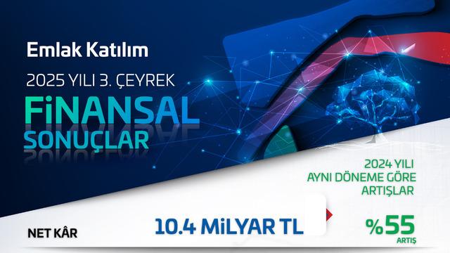 Emlak Katılım 2025’in üçüncü çeyreğinde de güçlü büyüme performansını sürdürdü
