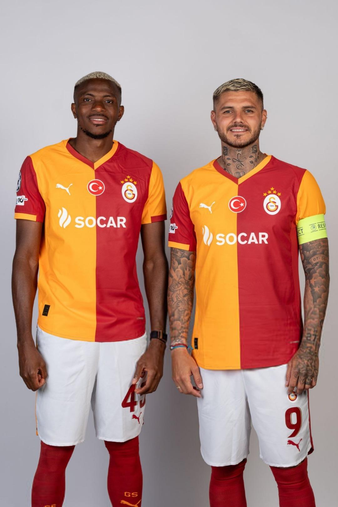 Galatasaray da Okan Buruk çift forvetli sisteme son noktayı koydu! Mauro Icardi ve Victor Osimhen için karar verildi! 1