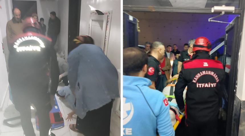 Asans&ouml;r 6. kattan yere &ccedil;akıldı: 1 yaralı