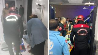 Asansör 6. kattan yere çakıldı: 1 yaralı