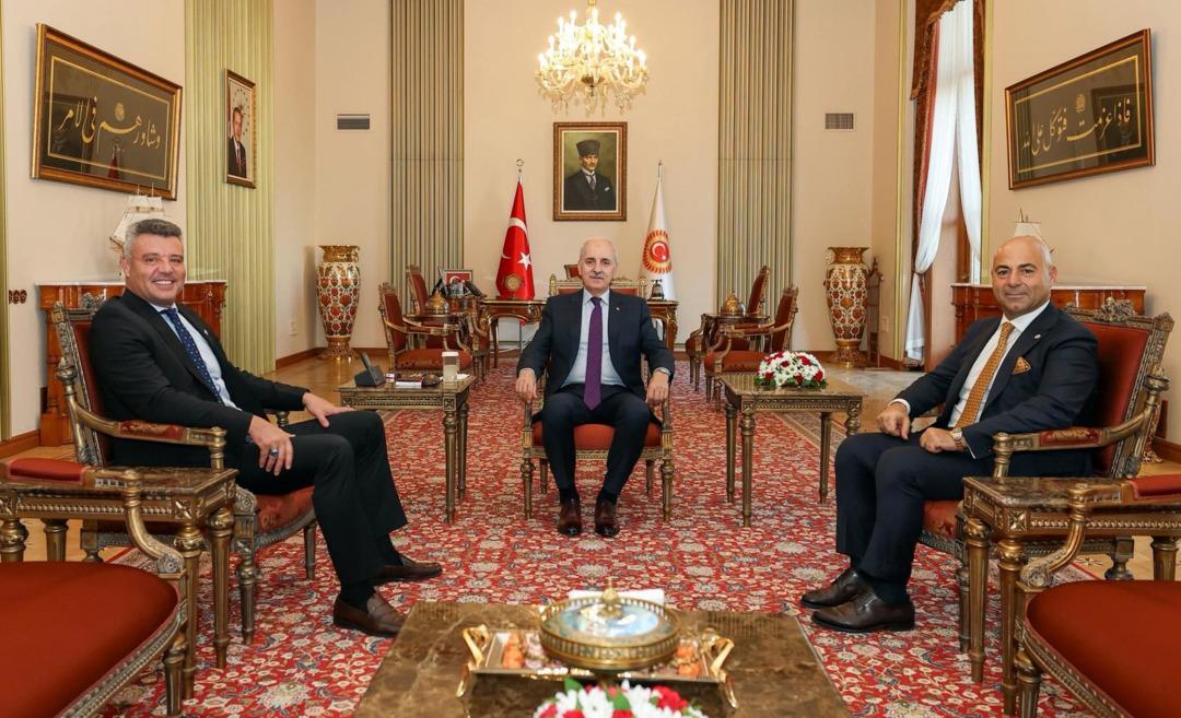 Sadettin Saran, TBMM Başkanı Kurtulmuş ve Bakan Kurum ile görüştü 1