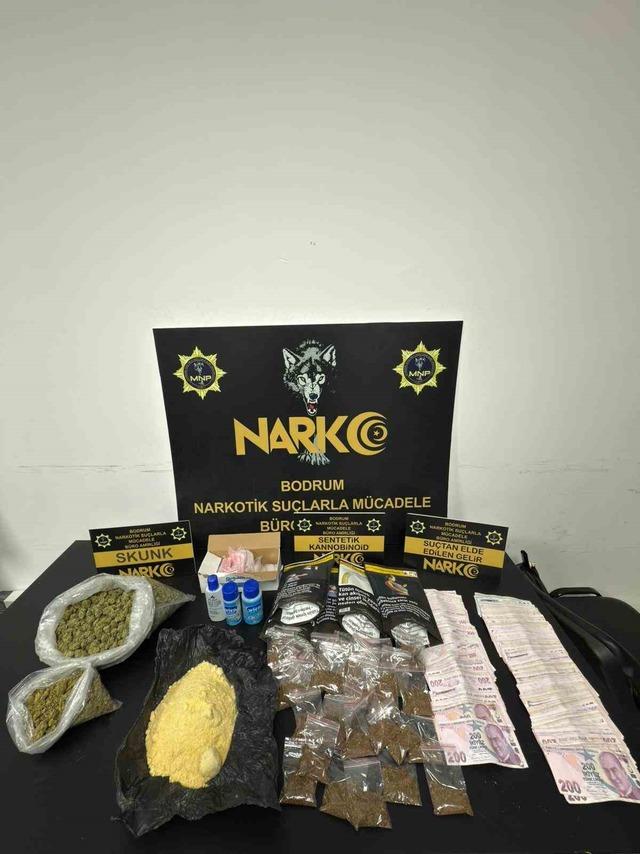 Bodrum’da uyuşturucu operasyonunda 2 tutuklama 1