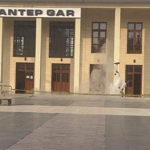 Gar istasyonunda şüpheli çanta paniği