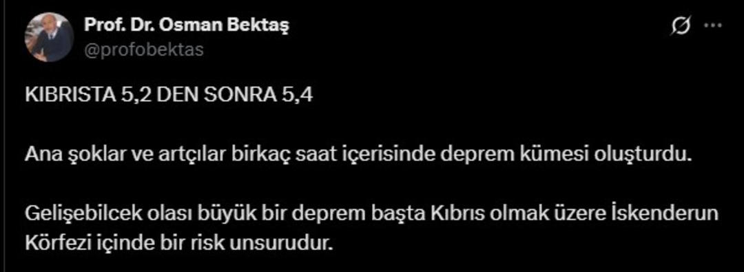 Son dakika! Akdeniz beşik gibi sallanıyor! 5,4 b&uuml;y&uuml;kl&uuml;ğ&uuml;nde deprem 4