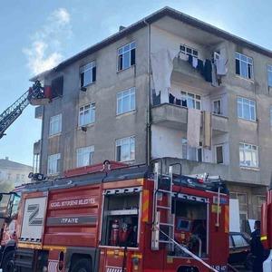 4 katlı binada yangın paniği
