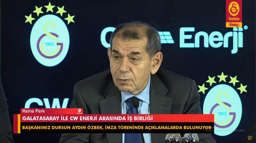 Galatasaray Başkanı Dursun &Ouml;zbek'ten S&uuml;per Kupa finali i&ccedil;in s&uuml;rpriz &ouml;neri! ''Olimpiyat stadı yerine Şanlıurfa olabilir...''