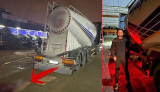 Silobas tankının altında korkunç ölüm!