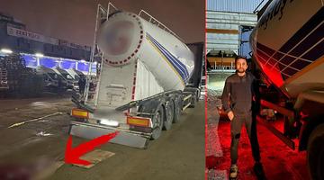 Silobas tankının altında korkunç ölüm: TIR şoförü arızayı gidermek isterken canından oldu!