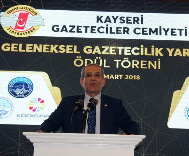 TGF Genel Başkanı Karaca: Borcu yoktur yazısının ertelenmesi basına nefes aldırmıştır