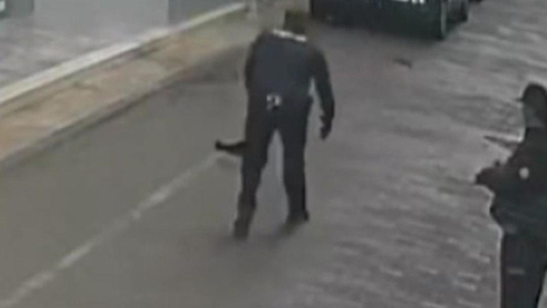 Manisa’da yürekleri ısıtan anlar: Yüksekten düşen kediyi polis yakaladı 1