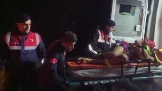 Yürüyüş esnasında uçurumdan düşen Ukraynalı 2 turist kurtarıldı