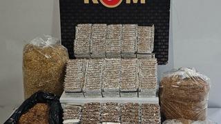 Uşak’ta kaçak tütün ve makaron operasyonu