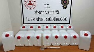 Sinop’ta 80 litre etil alkol ele geçirildi