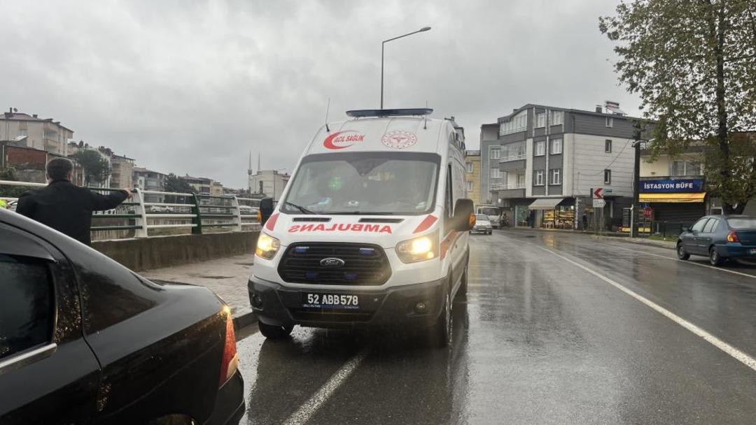 Ordu’da otomobilin çarptığı yaya yaralandı 1
