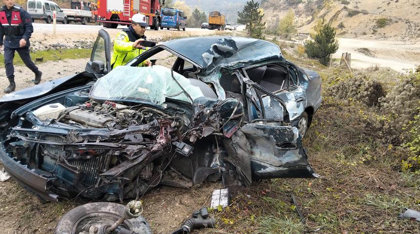 Bolu'da trafik kazası! 1 ölü, 1 yaralı