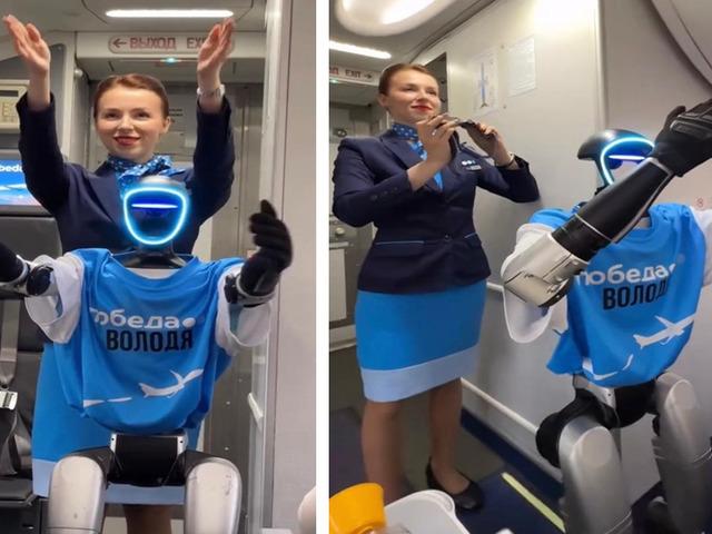 Rus havayolu şirketinden dünyada ilk kez robot kabin memuru testi