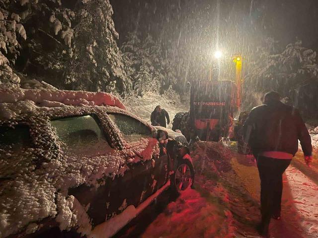 Ordu-Sivas kara yolu kar yağışı nedeniyle ulaşıma kapandı 3