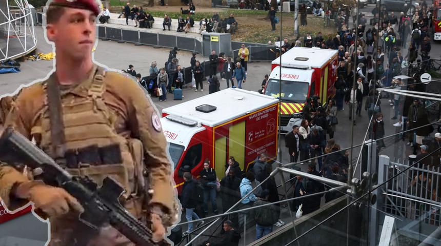 Paris&rsquo;te alarm: Tren garında bı&ccedil;aklı saldırgan vurularak durduruldu! Savcılıktan 'ter&ouml;r' a&ccedil;ıklaması