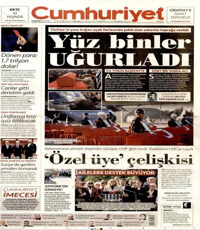 Cumhuriyet
 Gazetesi oku