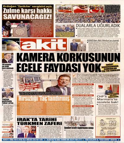 Yeni Akit
 Gazetesi oku