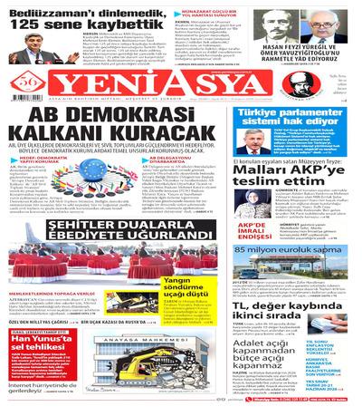 Yeni Asya
 Gazetesi oku