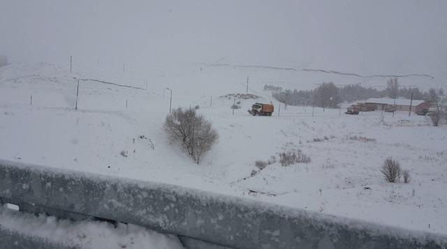 Kızıldağ’da kar etkili oldu 1