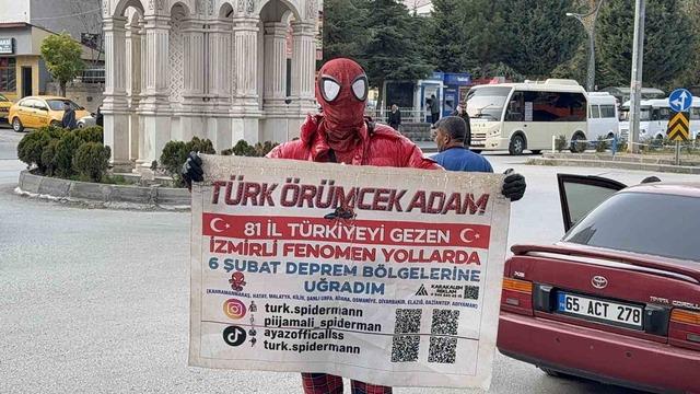 İzmirli Spiderman Van Gölü’ne daldı 2